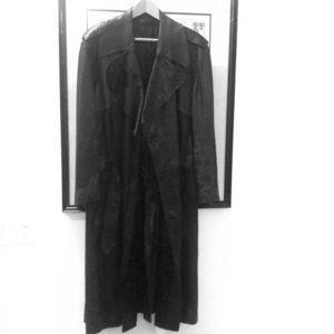 Men’s Leather Trench Coat